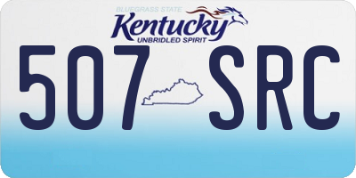 KY license plate 507SRC