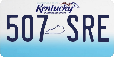 KY license plate 507SRE