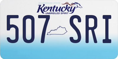 KY license plate 507SRI