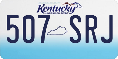 KY license plate 507SRJ