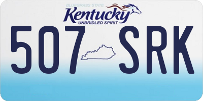 KY license plate 507SRK