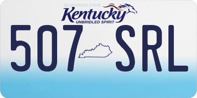KY license plate 507SRL