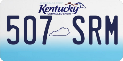 KY license plate 507SRM