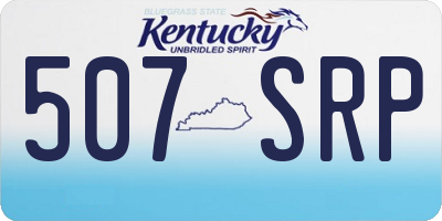 KY license plate 507SRP