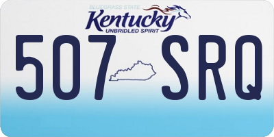 KY license plate 507SRQ