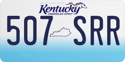 KY license plate 507SRR