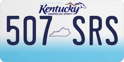 KY license plate 507SRS