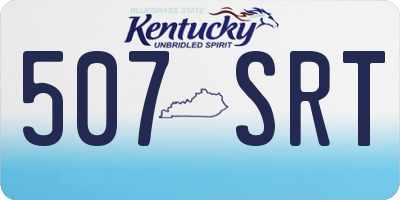 KY license plate 507SRT