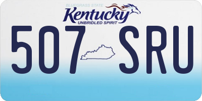 KY license plate 507SRU