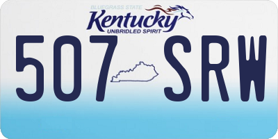 KY license plate 507SRW