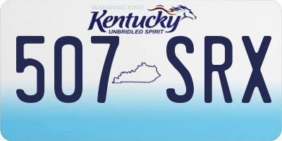 KY license plate 507SRX