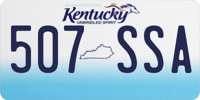 KY license plate 507SSA