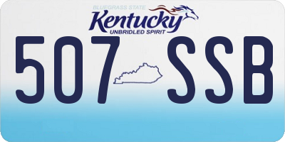 KY license plate 507SSB