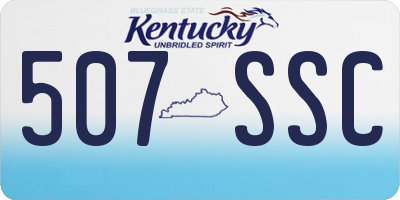 KY license plate 507SSC