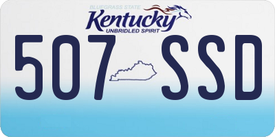 KY license plate 507SSD
