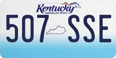 KY license plate 507SSE