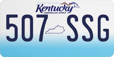 KY license plate 507SSG
