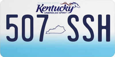 KY license plate 507SSH