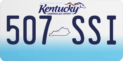 KY license plate 507SSI