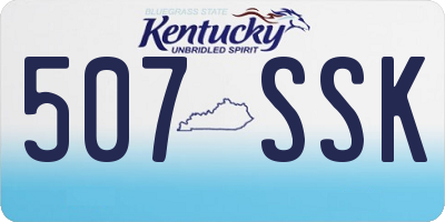 KY license plate 507SSK