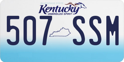 KY license plate 507SSM