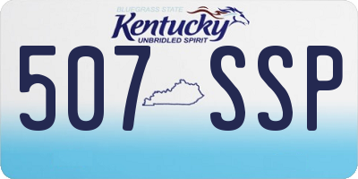 KY license plate 507SSP
