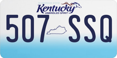 KY license plate 507SSQ