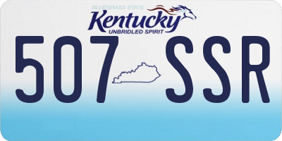 KY license plate 507SSR