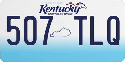 KY license plate 507TLQ