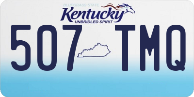 KY license plate 507TMQ