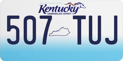 KY license plate 507TUJ