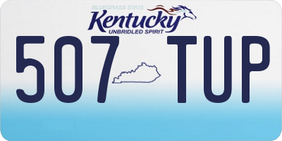 KY license plate 507TUP