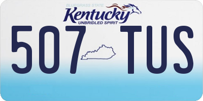 KY license plate 507TUS