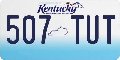KY license plate 507TUT