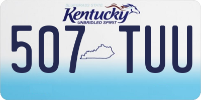 KY license plate 507TUU