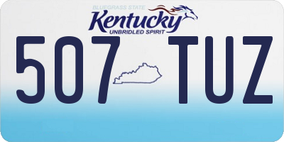KY license plate 507TUZ