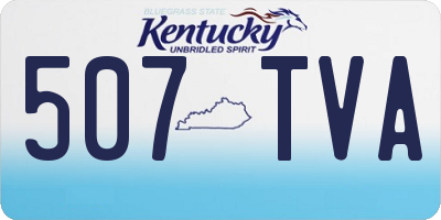 KY license plate 507TVA