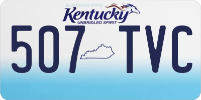 KY license plate 507TVC