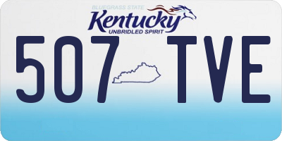 KY license plate 507TVE