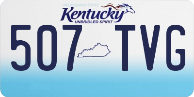 KY license plate 507TVG