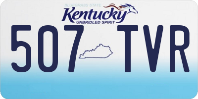 KY license plate 507TVR