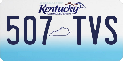 KY license plate 507TVS