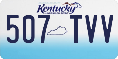 KY license plate 507TVV