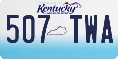 KY license plate 507TWA