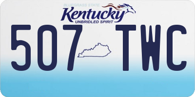 KY license plate 507TWC