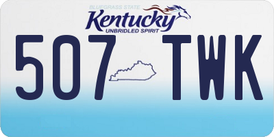 KY license plate 507TWK