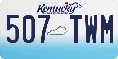 KY license plate 507TWM
