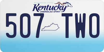 KY license plate 507TWO
