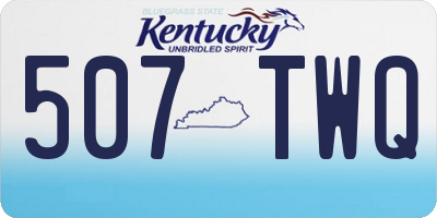 KY license plate 507TWQ