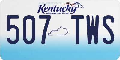 KY license plate 507TWS